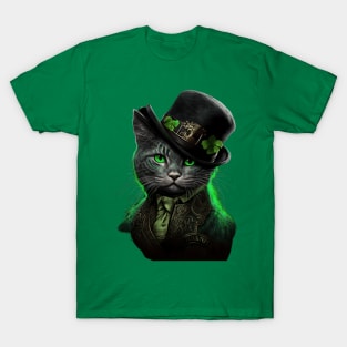 St Patricks Day Cat My Lucky Charm Kitty Kitten Cats T-Shirt